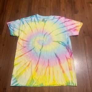 Colorful Tie-Dye Short Sleeve Men's Tee